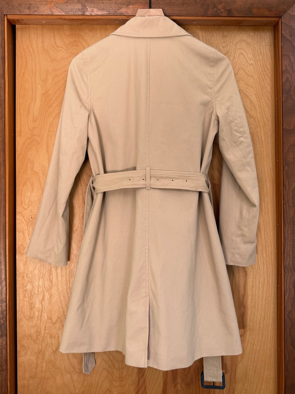 XS J. Crew Double-Breasted Trench Coat in Beige - Picture 7 of 16